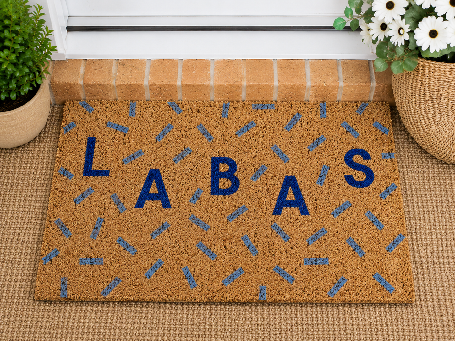 Rankų darbo durų kilimėlis LABAS Home Decor