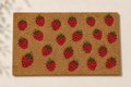 Rankų darbo durų kilimėlis Summer Strawberries
